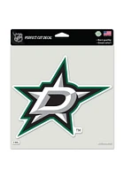 Dallas Stars 8x8 Perfect Cut Auto Decal - White