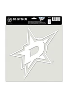 Dallas Stars 8x8 White Auto Decal - White