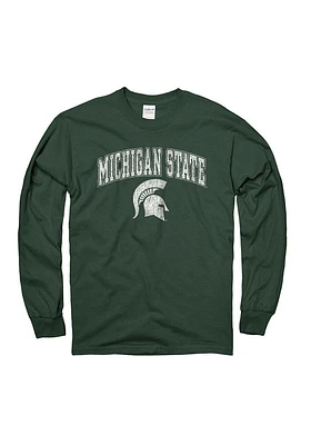 Michigan State Spartans Green Arch Long Sleeve T Shirt