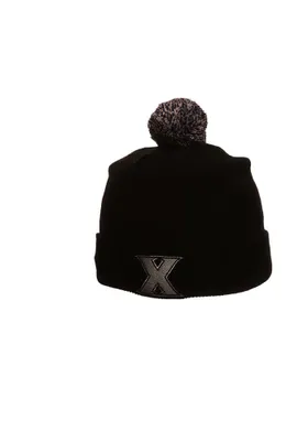 Xavier Musketeers Black Pom Mens Knit Hat