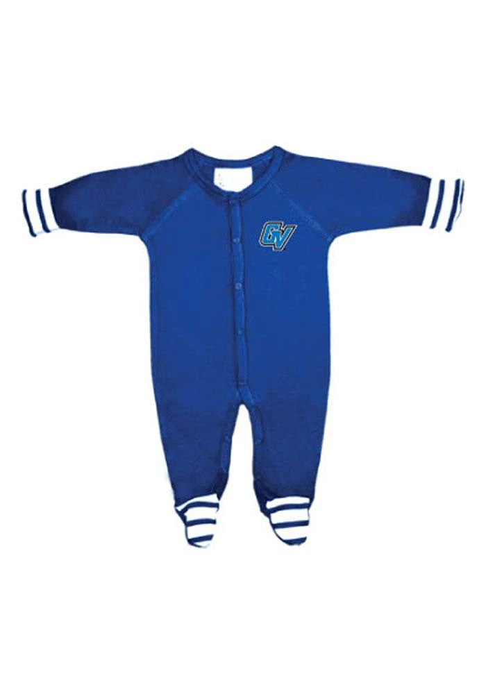 Grand Valley State Lakers Baby Blue Stripe Loungewear One Piece Pajamas