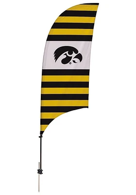 Iowa Hawkeyes 7.5 Foot Striped Spike Base Tall Team Flag
