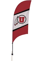 Utah Utes 7.5 Foot Spike Base Tall Team Flag