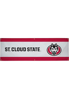 St Cloud State Huskies 2x6 Vinyl Banner - White