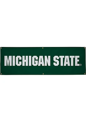 Michigan State Spartans 2x6 Vinyl Design Banner - Green
