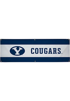 BYU Cougars 2x6 Vinyl Banner - White