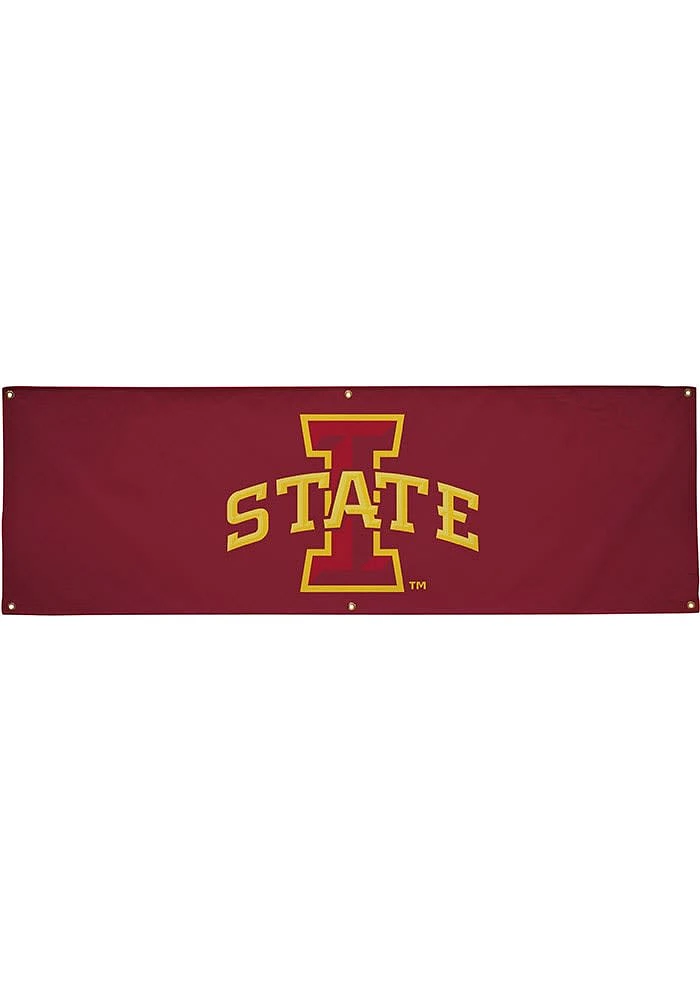 Iowa State Cyclones 2x6 Vinyl Banner - Black