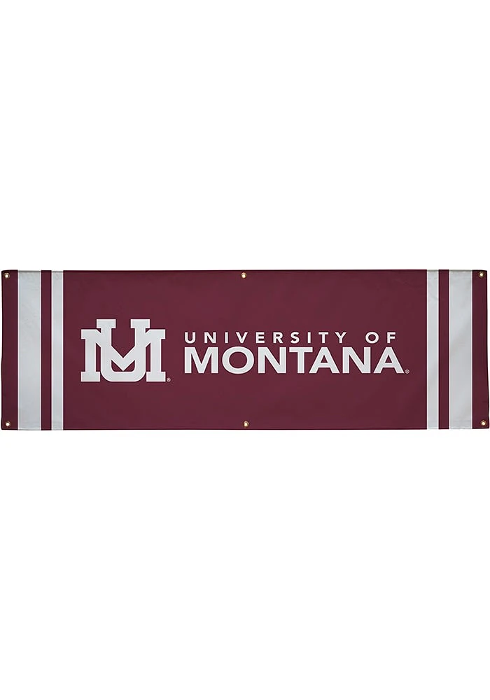 Montana Grizzlies 2x6 Vinyl Banner - Maroon