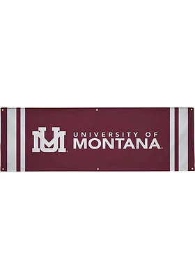 Montana Grizzlies 2x6 Vinyl Banner - Maroon