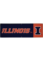Illinois Fighting Illini 2x6 Vinyl Banner - Navy Blue