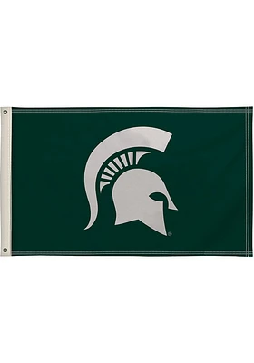 Michigan State Spartans 3x5 Banner Design Silk Screen Grommet Flag - Green
