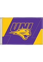 Northern Iowa Panthers 2x3 Silk Screen Grommet Flag - White