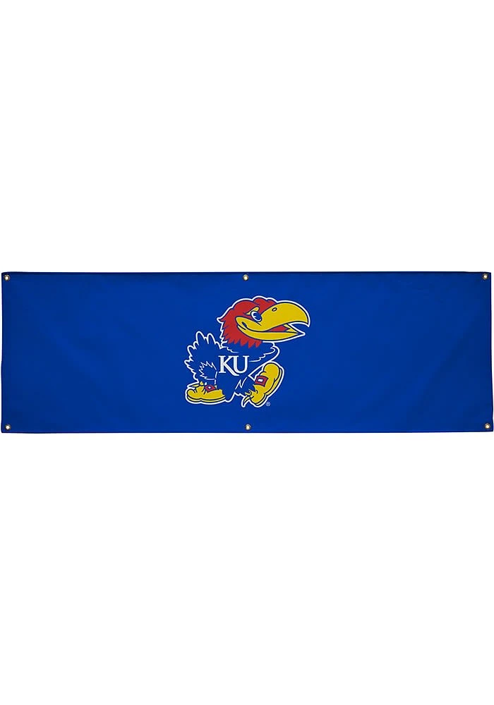 Kansas Jayhawks 2x6 Vinyl Banner - Blue