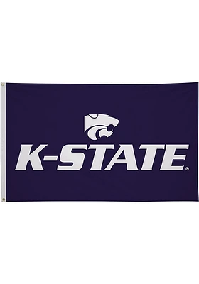 K-State Wildcats 3x5 University Silk Screen Grommet Flag - Purple