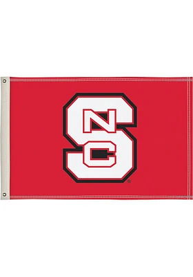 NC State Wolfpack 2x3 Silk Screen Grommet Flag - Red