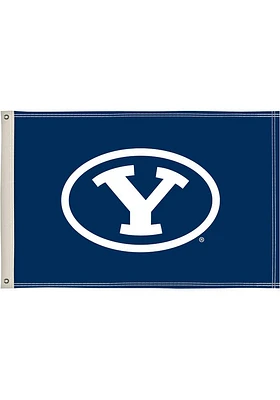 BYU Cougars 2x3 Silk Screen Grommet Flag - Blue