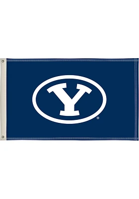 BYU Cougars 3x5 Silk Screen Grommet Flag - Blue