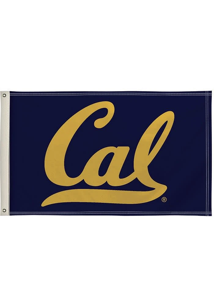 Cal Golden Bears 3x5 Silk Screen Grommet Flag - Blue