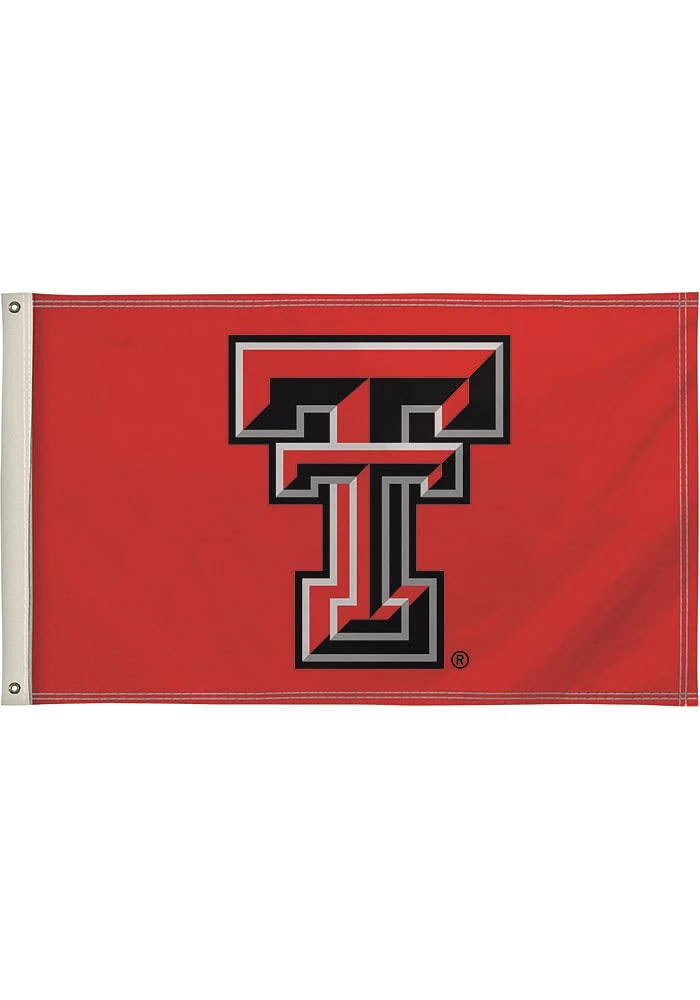 Texas Tech Red Raiders 3x5 Design Silk Screen Grommet Flag - Red