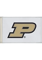 Purdue Boilermakers 2x3 Style White Silk Screen Grommet Flag - White