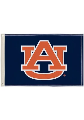 Auburn Tigers 2x3 Blue Silk Screen Grommet Flag - Blue