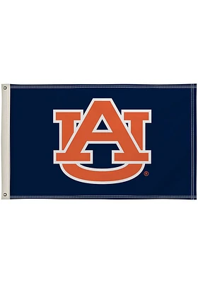 Auburn Tigers 3x5 Blue Silk Screen Grommet Flag - Blue