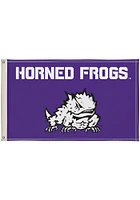 TCU Horned Frogs 3x5 Silk Screen Grommet Flag - Purple