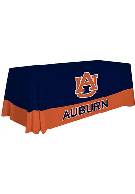 Auburn Tigers 6 Ft Striped Fabric Tablecloth