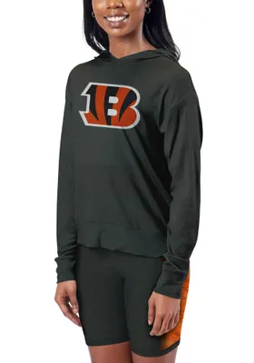 Cincinnati Bengals Womens Grey Lightweight Hooded Sweatshirt