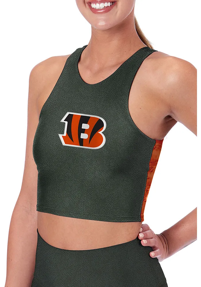 Cincinnati Bengals Womens Grey Midi Tank bra Top