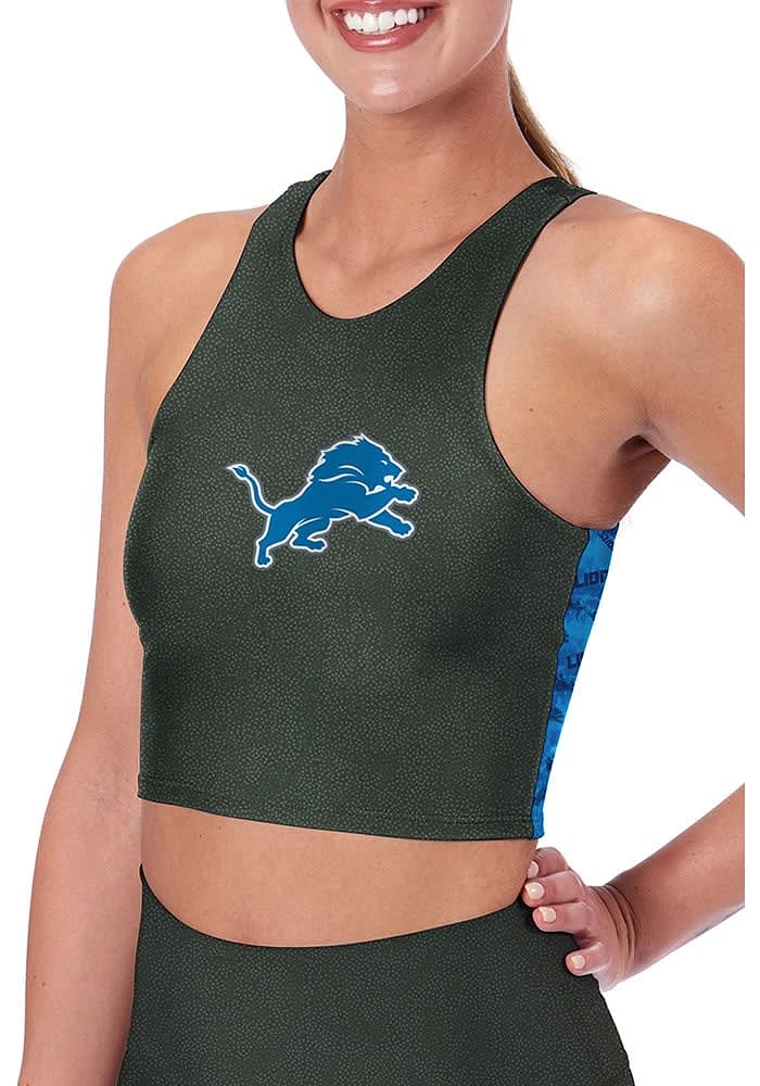 Detroit Lions Womens Grey Midi Tank bra Top