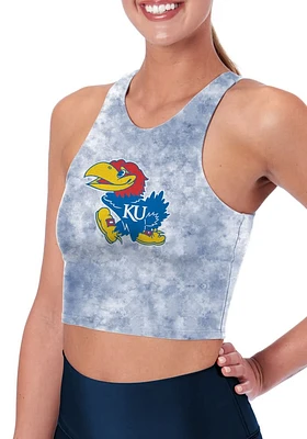 Kansas Jayhawks Womens Navy Blue Crosstown Tank Top