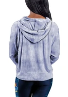 Kansas Jayhawks Womens Navy Blue Session Hooded Sweatshirt