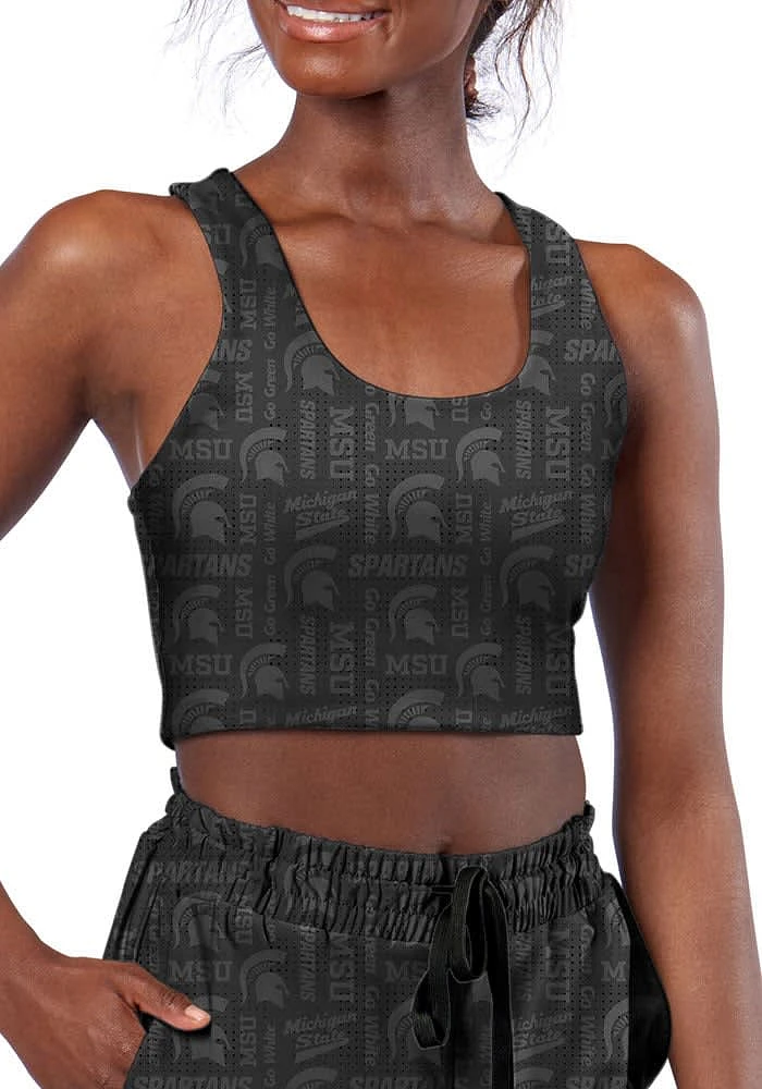 Michigan State Spartans Womens Black Collective Tank Top