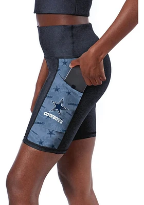 Dallas Cowboys Womens Black Biker short Shorts