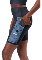 Dallas Cowboys Womens Black Biker short Shorts