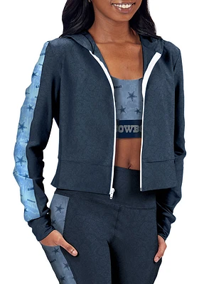 Dallas Cowboys Womens Black Zip up Long Sleeve Full Jacket