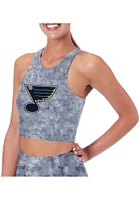 St Louis Blues Womens Navy Blue Midi Tank Top