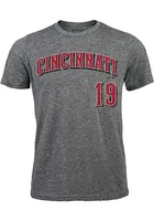 Joey Votto Cincinnati Reds Grey Tri-blend Short Sleeve Fashion Player T Shirt