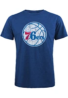Joel Embiid Philadelphia 76ers Blue Record Holder Short Sleeve Fashion Player T Shirt