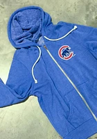 Chicago Cubs Mens Blue Cap Long Sleeve Zip Fashion