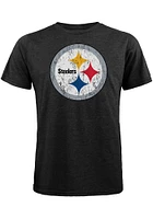JuJu Smith-Schuster Pittsburgh Steelers Black Name and Number Short Sleeve Fashion Player T Shirt
