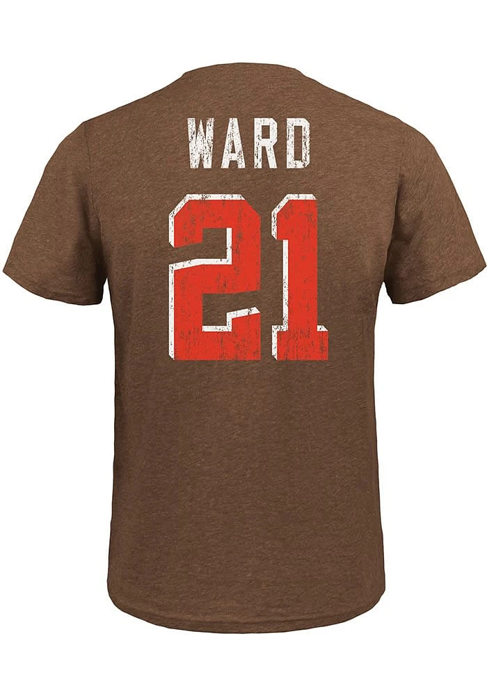 Denzel Ward Cleveland Browns Name And Number Short Sleeve Fashion Player T Shirt