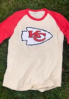 Patrick Mahomes Kansas City Chiefs White Name And Number Raglan Long Sleeve Player T Shirt