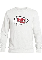 Kansas City Chiefs Mens White Primary Logo Long Sleeve Fashion Sweatshirt