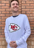 Kansas City Chiefs Mens White Primary Logo Long Sleeve Fashion Sweatshirt