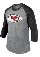 Patrick Mahomes Kansas City Chiefs Grey Primary Name And Number Design Long Sleeve Player T Shirt