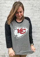 Patrick Mahomes Kansas City Chiefs Grey Primary Name And Number Design Long Sleeve Player T Shirt