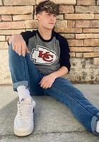 Travis Kelce Kansas City Chiefs Grey Primary Name And Number Long Sleeve Player T Shirt