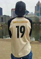 JuJu Smith-Schuster Pittsburgh Steelers Black Primary Name And Number Long Sleeve Player T Shirt